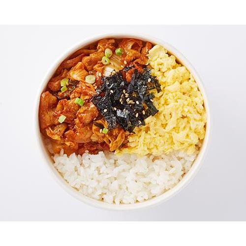 김치삼겹볶음 덮밥